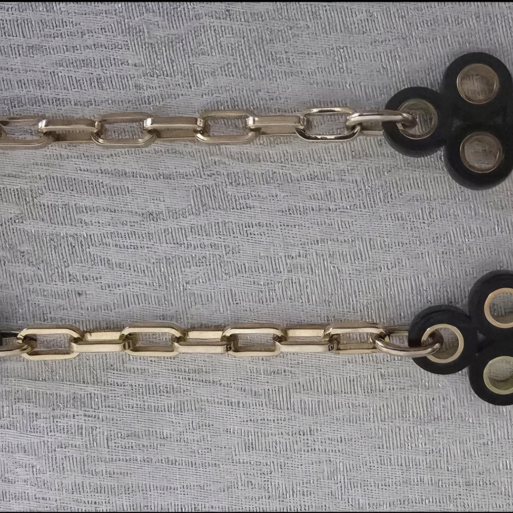 Tori Burch - Gold and Black Chain Link Necklace